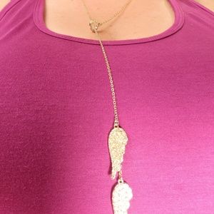 Victoria's Secret Angel Wing Drop Necklace